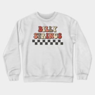 Billy Strings Checkered Retro Groovy Style Crewneck Sweatshirt